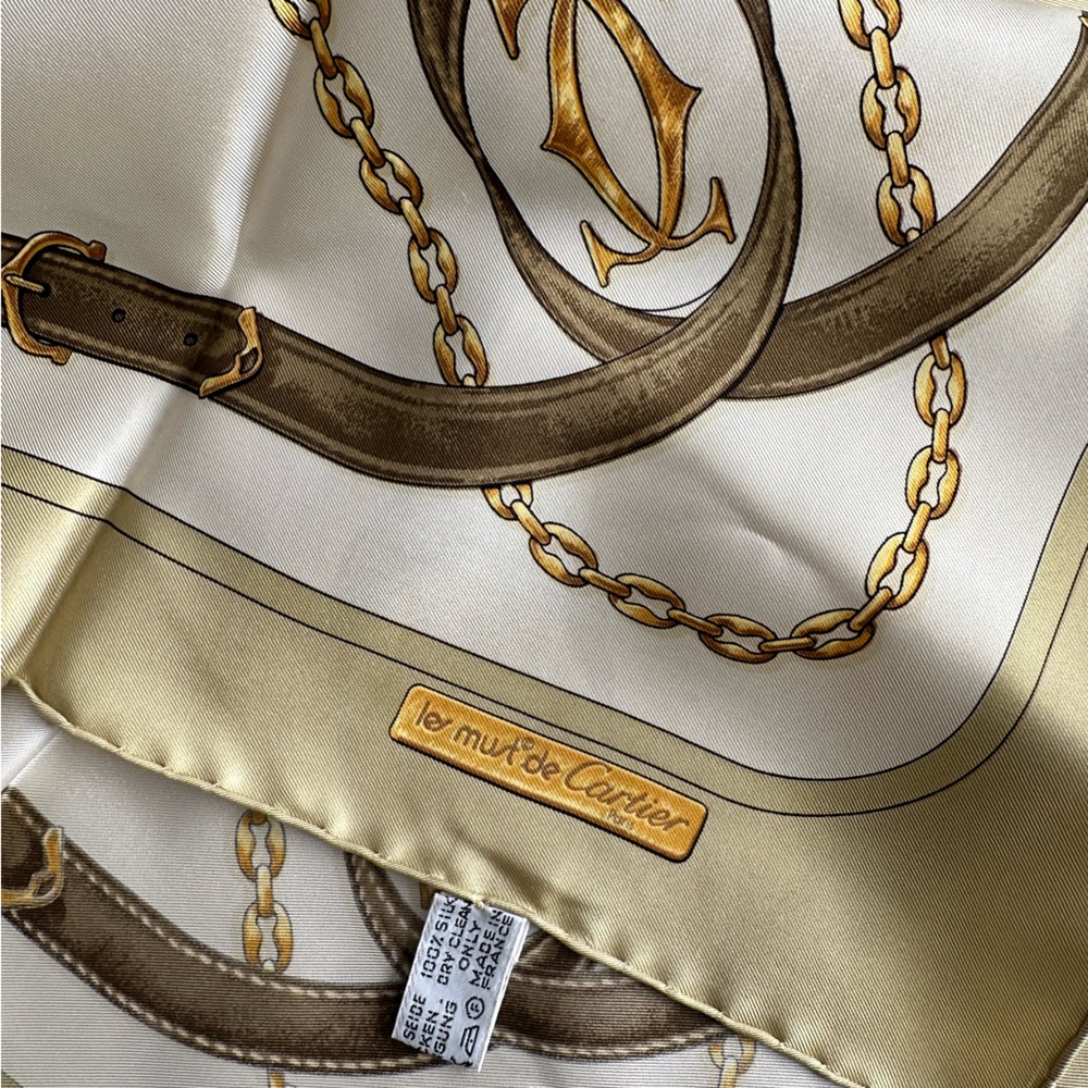 Cartier scarf 100% silk